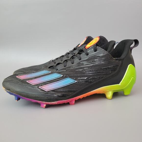 Adidas Adizero 'Emojis Core Black' Multicolor Football Cleat Men Size 13 GW7620 - Picture 1 of 11